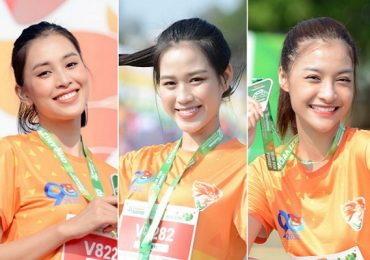 Chạy đua 10km, Tiểu Vy và Kiều Loan vẫn xinh tươi rạng ngời
