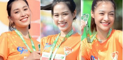 Chạy đua 10km, Tiểu Vy và Kiều Loan vẫn xinh tươi rạng ngời