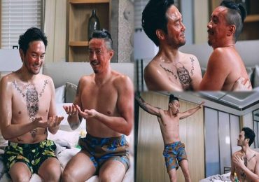 Cảnh thân mật giữa Trương Trí Lâm và Trương Kế Thông