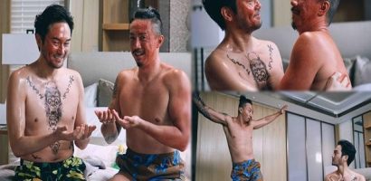 Cảnh thân mật giữa Trương Trí Lâm và Trương Kế Thông
