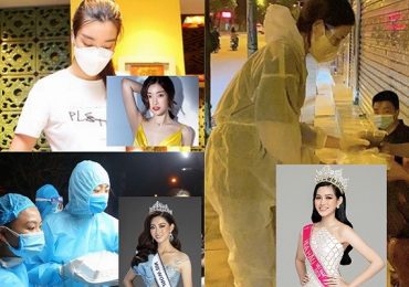 Dàn Hậu phát hàng ngàn phần cơm phục vụ cho người dân khó khăn tại Hà Nội