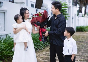 Thu Thủy hạnh phúc bên chồng con