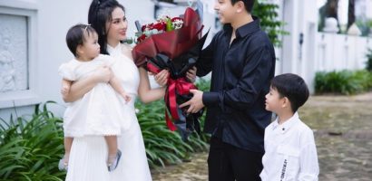 Thu Thủy hạnh phúc bên chồng con