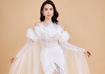 Hoa hậu Huỳnh Vy rạng ngời khi diện váy cưới