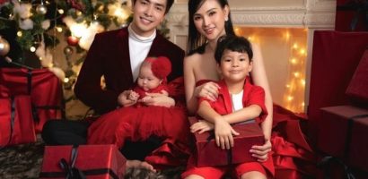 Thu Thủy hạnh phúc đón giáng sinh bên gia đình nhỏ