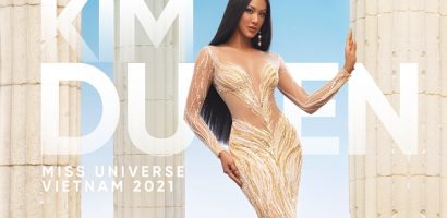 Trang phục dạ hội của Kim Duyên tại đêm bán kiết Miss Universe 2021 có tên ‘My Mekong’