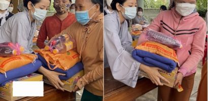 Vừa trở về từ Mỹ, Chi Pu đến Phú Yên làm từ thiện ngày đầu năm