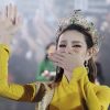 Hoa hậu Thùy Tiên hạnh phúc khi được khán giả quê nhà chào đón