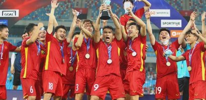 U23 Việt Nam ăn mừng chức vô địch Đông Nam Á