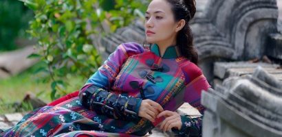 Tinna Tình cuốn hút trong tà áo dài cách điệu