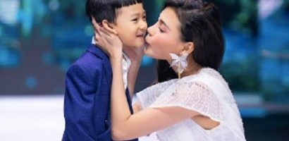 Thúy Diễm và con trai Bảo Bảo diễn thời trang