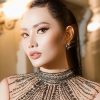 Hoa hậu Diệu Linh diện váy đen huyền bí ngồi ghế giám khảo