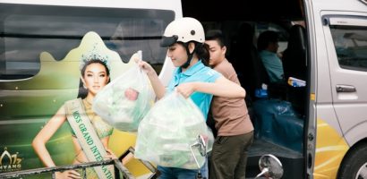 Tự tay vào bếp, Hoa hậu Mai Phương tạo nên những bữa cơm ý nghĩa cho người khó khăn