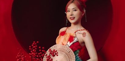 DJ T-Tina rực rỡ trong sắc đỏ đón xuân Quý Mão