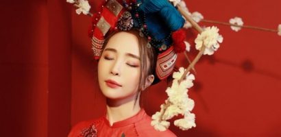 Quỳnh Nga khoe bộ ảnh Tết cùng trẻ nhỏ chào năm mới
