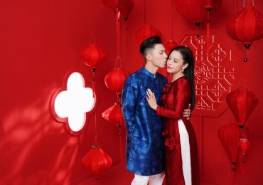 Gia đình Quốc Nghiệp – Ngọc Mai tung bộ ảnh Tết đẹp lung linh