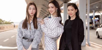 Bảo Ngọc, Lương Thùy Linh cùng ‘Bà trùm Hoa hậu’ đến Ấn Độ
