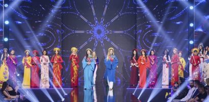38 người đẹp Miss Charm 2023 diện áo dài Việt mở màn đêm bán kết