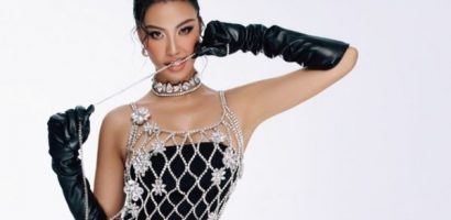 Á hậu Kim Duyên thích thú thử phong cách mới, mặc váy lạ trong bộ ảnh thời trang