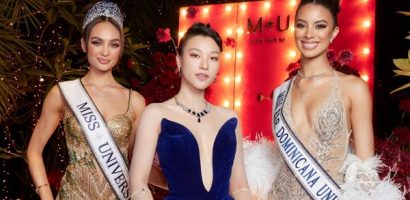 Hoàng Oanh khoe nhan sắc cuốn hút bên đương kim Miss Universe