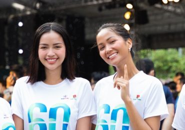 Ngọc Châu hội ngộ H’Hen Niê tại giải chạy ‘Bước chân xanh’