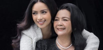 Hoa hậu Ngọc Châu mừng 8/3 cùng mẹ