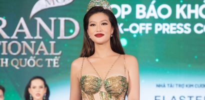 Hoa hậu Đoàn Thiên Ân tái hiện màn hô tên đậm chất ‘Miss Grand’
