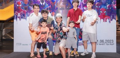 Xuân Bắc cùng con trai xuất hiện trong buổi ra mắt ‘Spider-Man: Across the Spider-Verse’