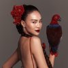 Ninh Dương Lan Ngọc khoe eo thon, vai trần trong sắc đỏ gợi cảm