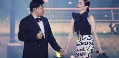 Quang Lê – Lệ Quyên nắm tay tình tứ
