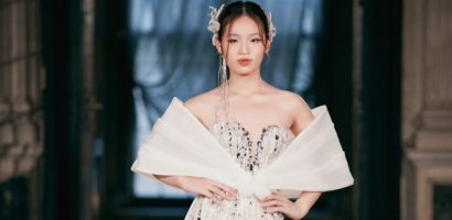 Bảo Hà hóa cô dâu nhí tại trời Tây trong thiết kế của NTK Hoàng Hải