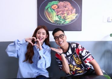 Trâm Ngô thích thú khi được Hoàng Rapper chiêu đãi bữa tiệc ẩm thực