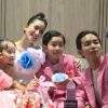 Phan Hiển cùng hai con tạo bất ngờ cho Khánh Thi