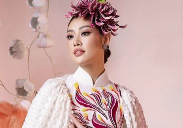 Hoa hậu Khánh Vân thướt tha với áo dài lấy cảm hứng từ cây cỏ