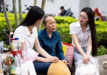 Thí sinh MGVN 2023 dành một ngày đặc biệt cho những phụ nữ bán hàng rong