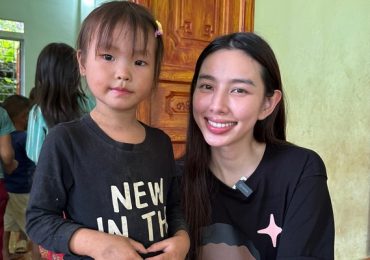 Thùy Tiên hội ngộ Quang Linh trong dự án xây trường cho trẻ em vùng cao
