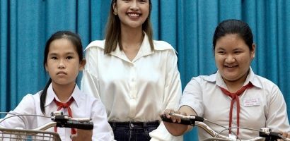 Hoa hậu Ngọc Châu tích cực làm thiện nguyện