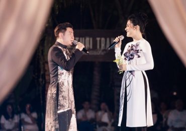 Quốc Đại – Vân Trang hòa giọng tại show thời trang của NTK Đinh Văn Thơ