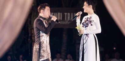 Quốc Đại – Vân Trang hòa giọng tại show thời trang của NTK Đinh Văn Thơ