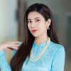 Hoa hậu Dương Yến Nhung nền nã trong tà áo dài làm đại sứ hoạt động thiện nguyện
