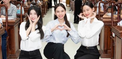 Top 3 Miss World Vietnam 2022 làm thiện nguyện kỷ niệm 1 năm đăng quang