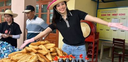 Vượt gần 200km, Hoa hậu Tiểu Vy mang hàng tấn quà tặng đến trẻ em và người dân vùng cao