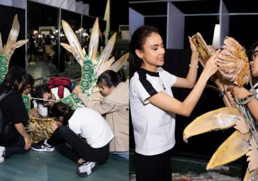 Dàn thí sinh ‘chất đầy’ sân vận động Phú Thọ với những bộ quốc phục đồ sộ 