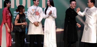 Thùy Tiên và Robin tôn vinh áo dài Việt tại Liên hoan phim Quốc tế Busan