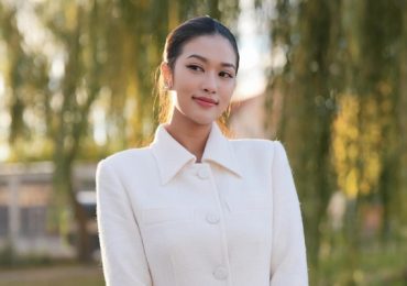 Hoa hậu Thiên Ân ra dáng ‘tổng tài’ trong chuyến công tác dài tại Đức