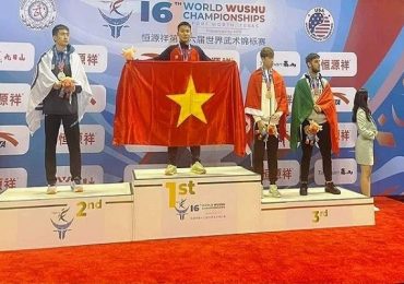 Nam vận động viên Quảng Nam xuất sắc giành HCV wushu thế giới
