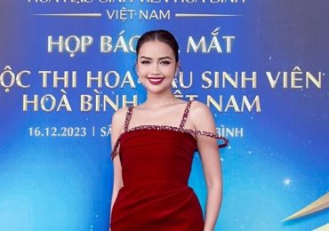 Hoa hậu Ngọc Châu chấm thi Hoa hậu sinh viên Hòa bình Việt Nam 2024