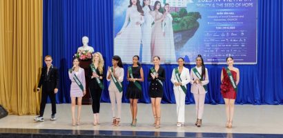 Thí sinh Miss Earth 2023 trao đổi về vấn đề môi trường với sinh viên