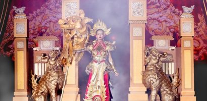 Thiết kế lấy cảm hứng từ hình tượng Nghê gây ấn tượng tại Hoa hậu Hoàn vũ Việt Nam 2023