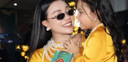 Mẹ con Trà Ngọc Hằng ‘lên đồ’ đón Tết